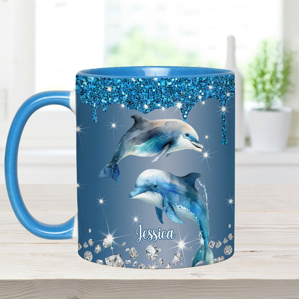 Magnifiques dauphins, tortues et baleines… - Mug personnalisé pour les amoureux de la mer