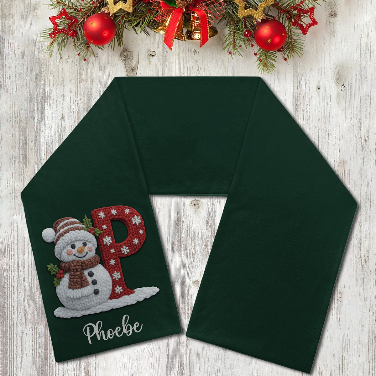 Winter Gifts For Loved Ones - Personalized Family Knitted Scarf