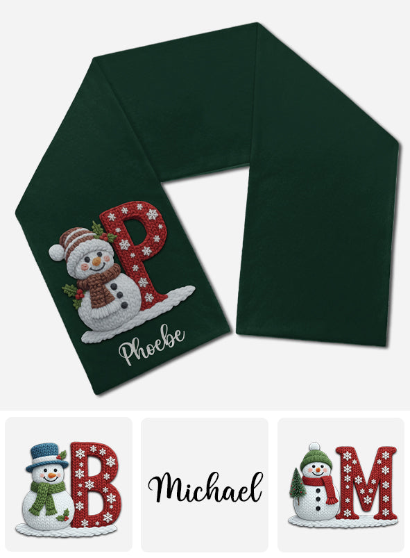 Winter Gifts For Loved Ones - Personalized Family Knitted Scarf
