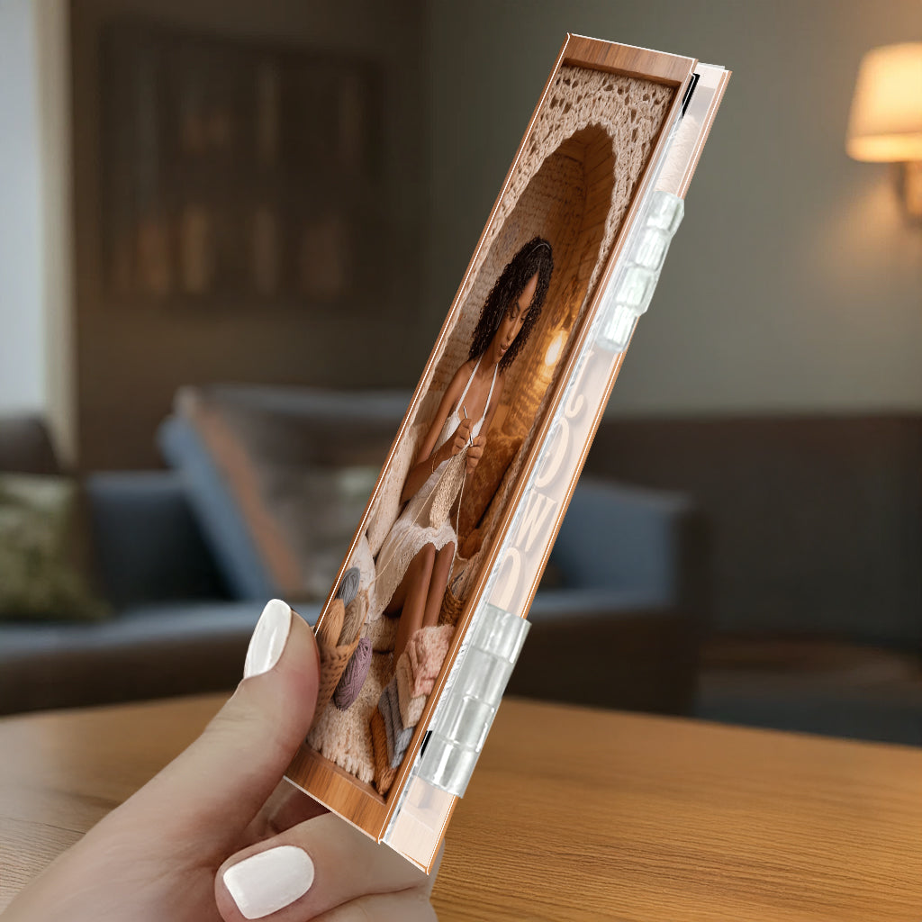 Just A Girl Who Loves Crocheting - Personalized Crocheting Acrylic Diptych