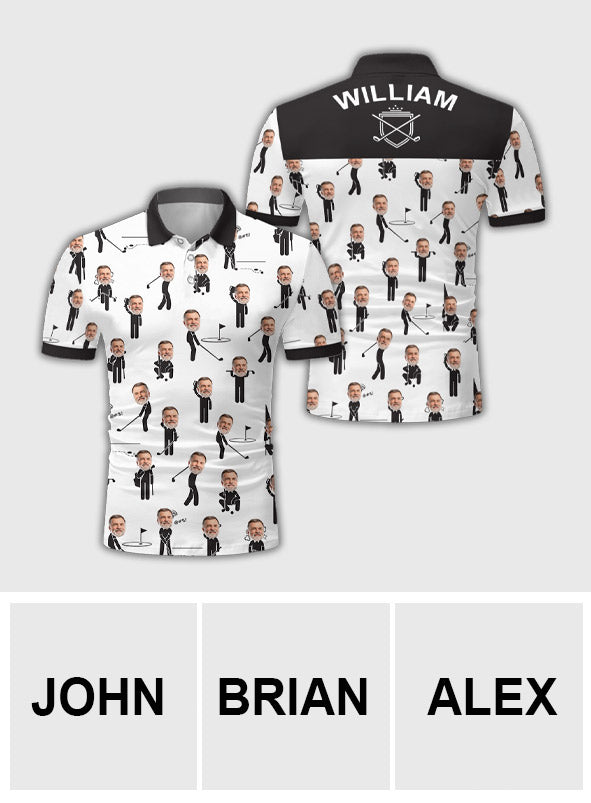 J'adore être golfeur - Polo de golf personnalisé