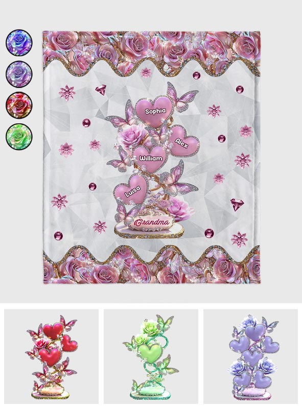 Cadeau idéal pour maman et grand-mère : couverture personnalisée pour maman