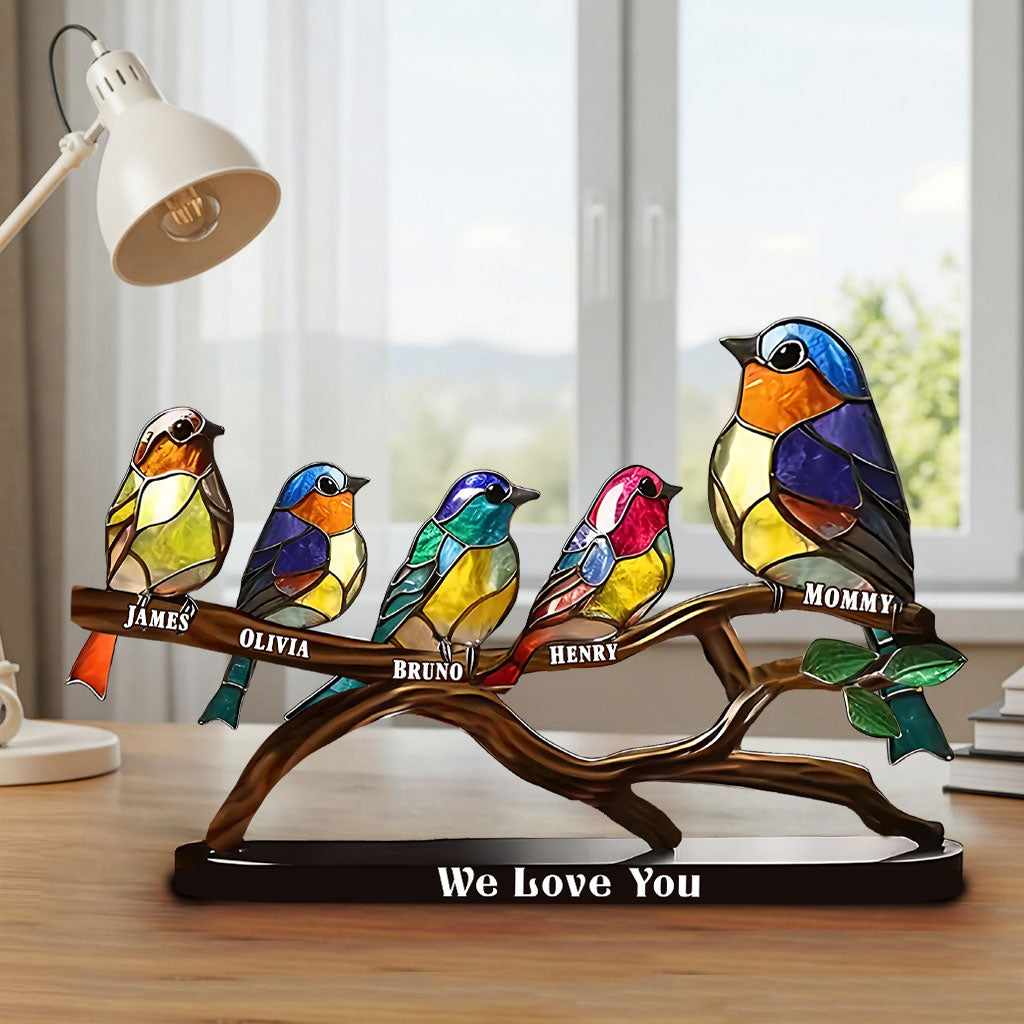 We Love You - Personalized Mother Custom Shaped Acrylic Plaque