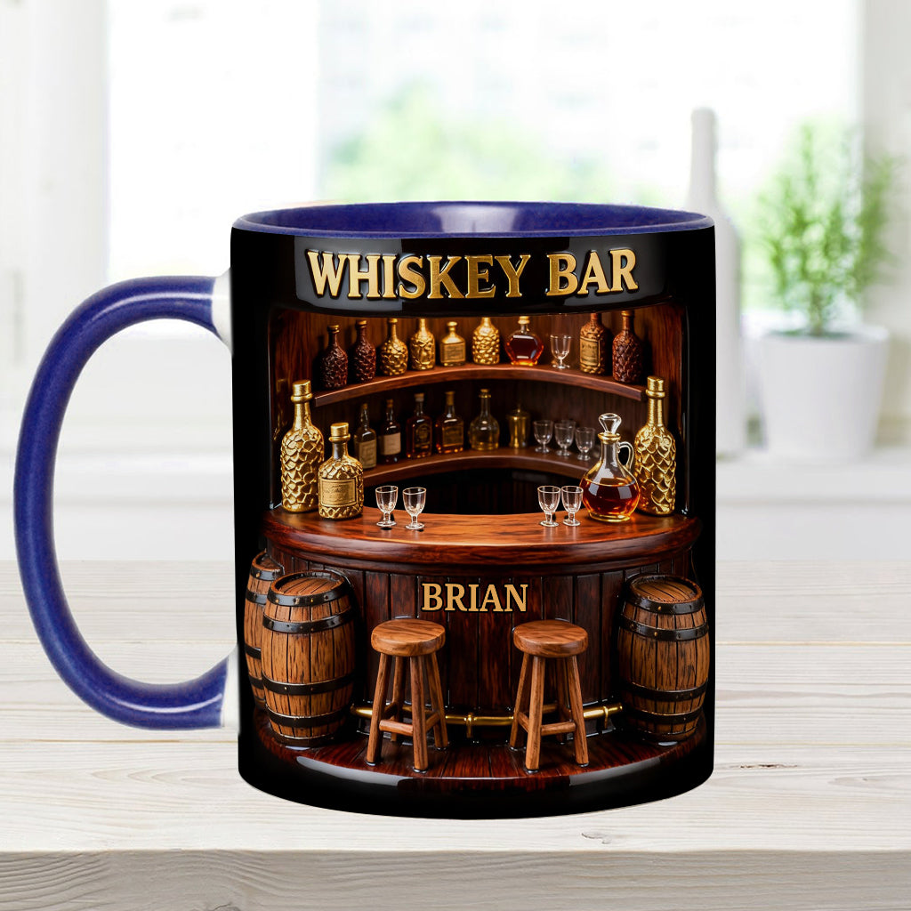 Bar à whisky - Mug et sous-verre personnalisés