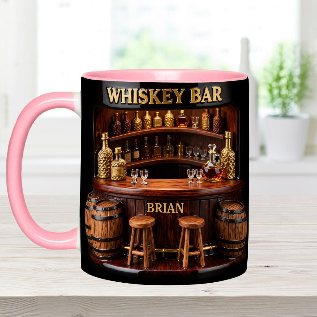 Bar à whisky - Mug et sous-verre personnalisés