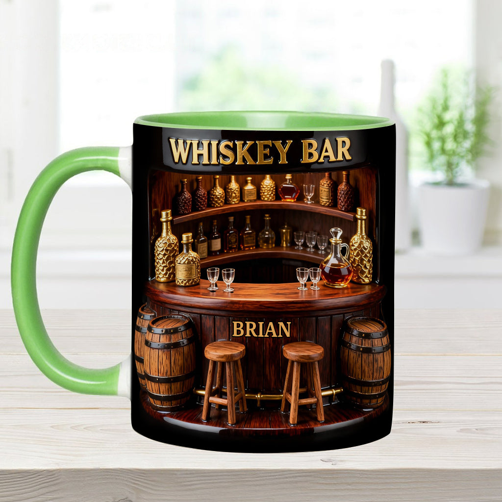 Bar à whisky - Mug et sous-verre personnalisés