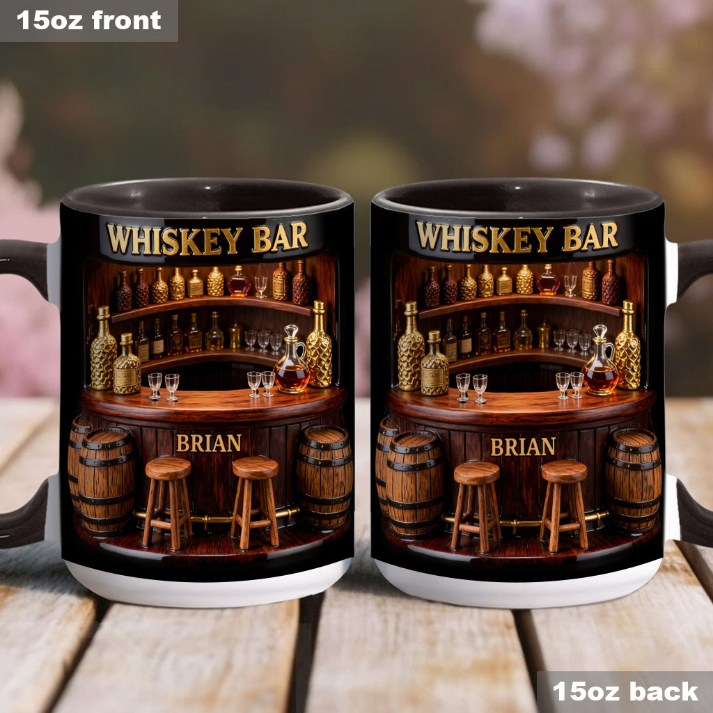 Bar à whisky - Mug et sous-verre personnalisés