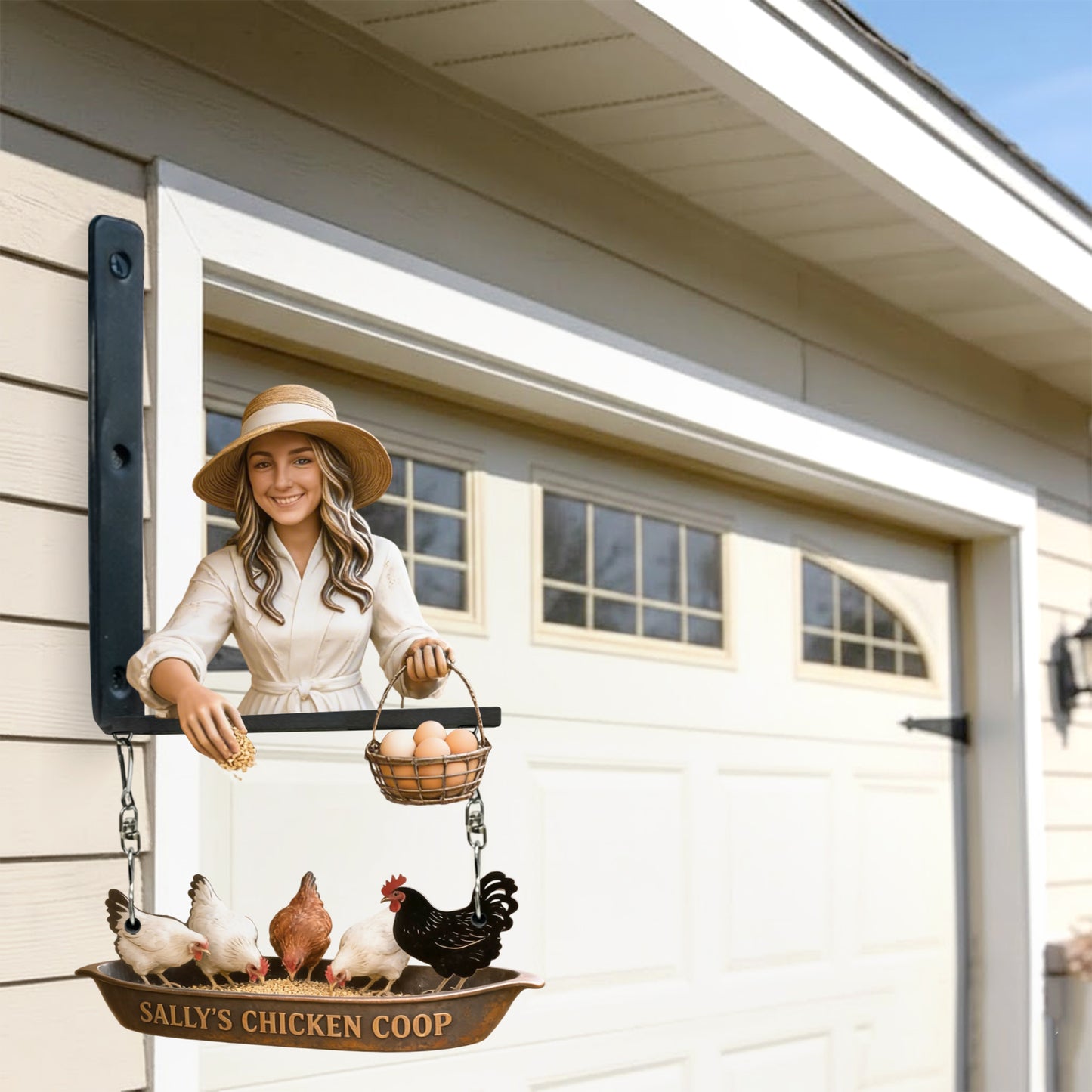 Custom Any Photo My Chicken Coop - Personalized Chicken Wooden Wall Mount Sign