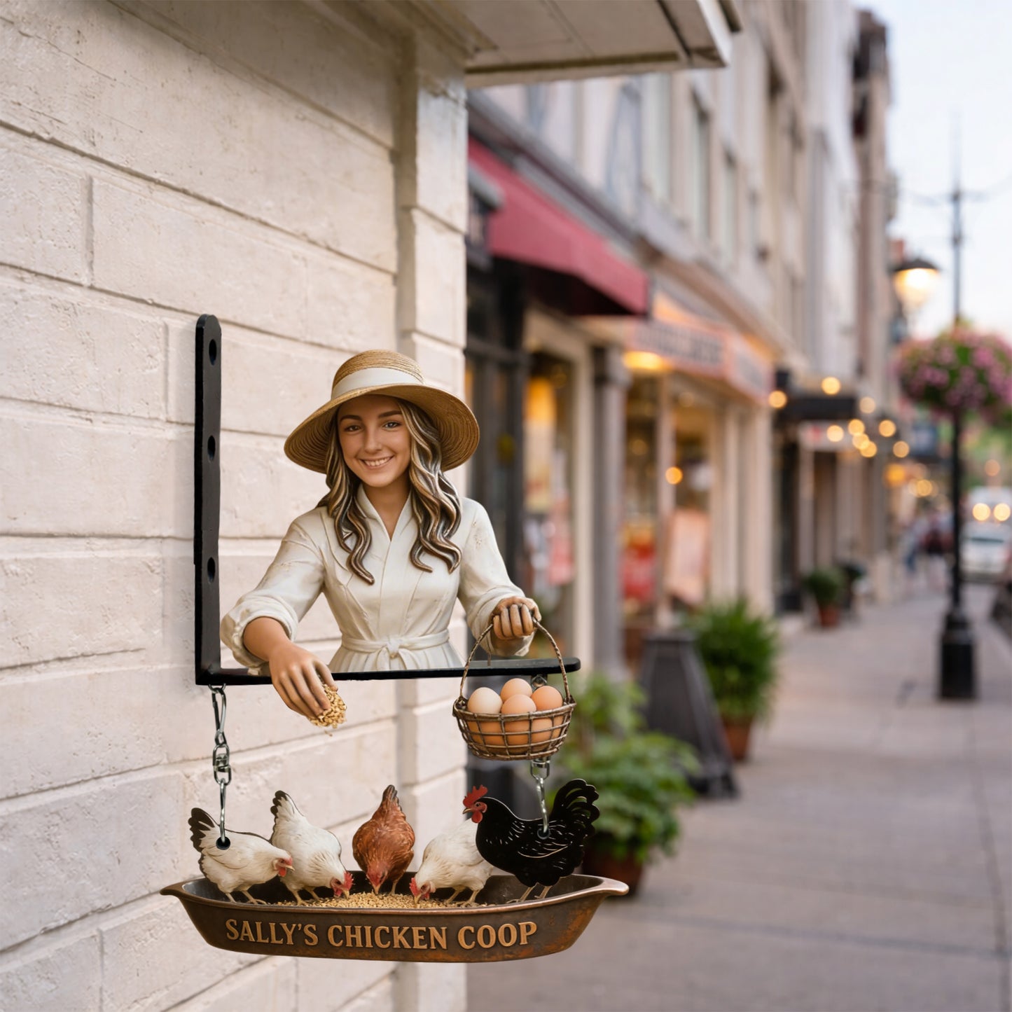 Custom Any Photo My Chicken Coop - Personalized Chicken Wooden Wall Mount Sign