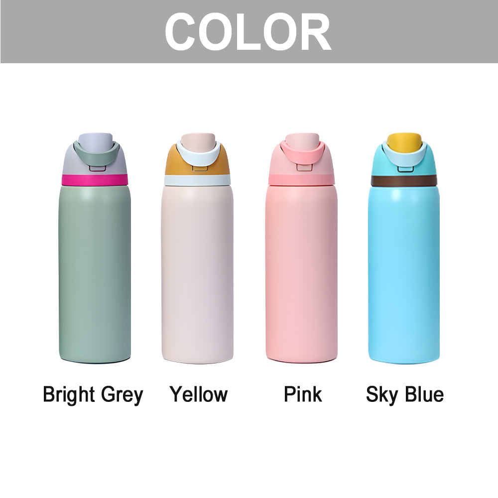 Pencil Alphabet Custom Name - Personalized Kid 2-In-1 Spout Water Bottle