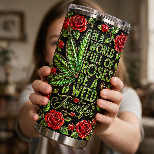 Dans un monde plein de roses - Tumbler personnalisé