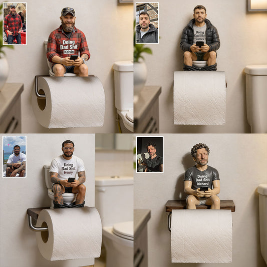 Meilleur Moment de la Journée - Porte-Papier Toilette Personnalisé pour Papa