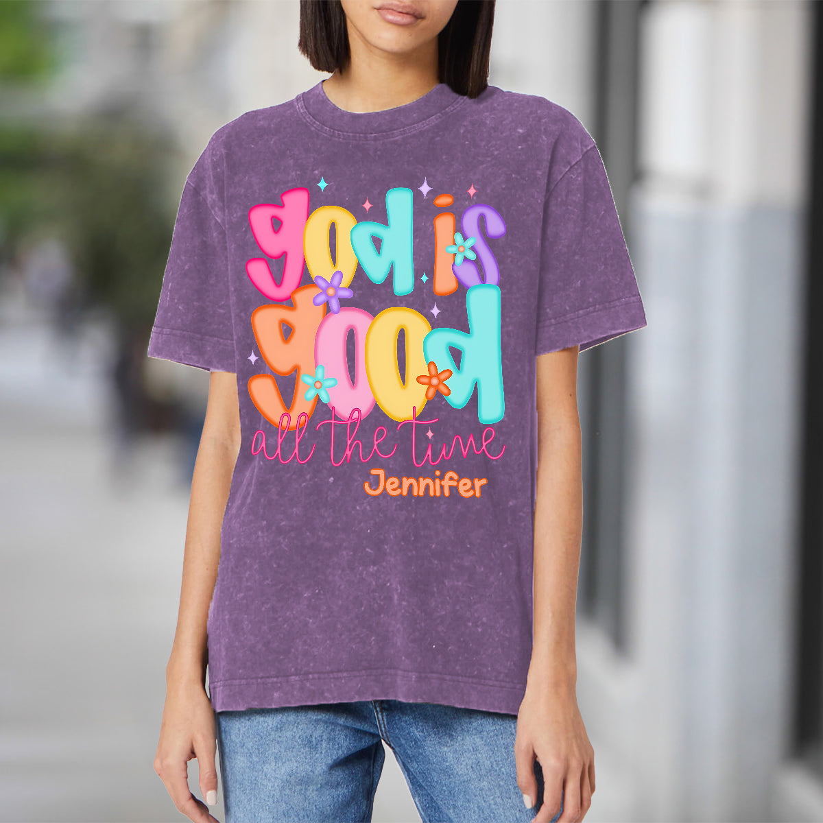 God Is Good - Personalized Christian Wash T-shirt