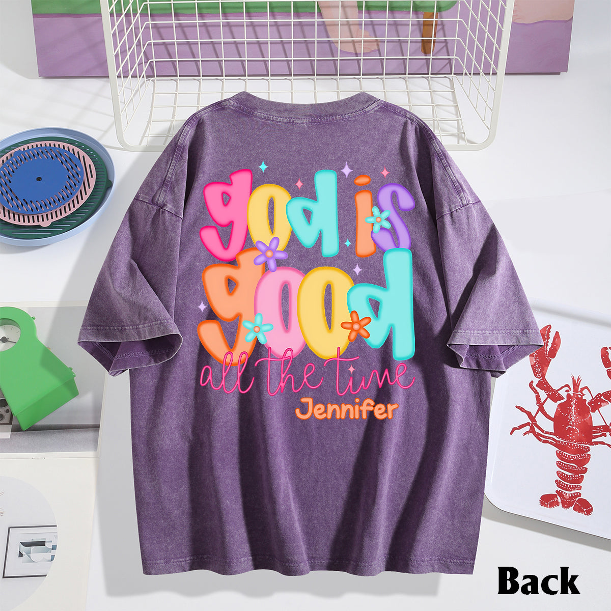 God Is Good - Personalized Christian Wash T-shirt