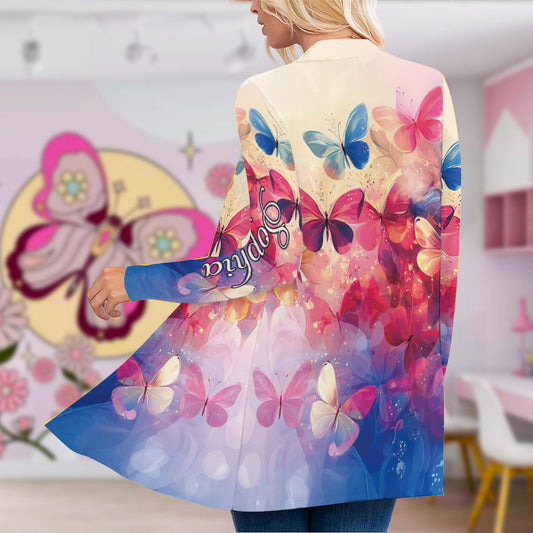 Papillons colorés - Gilet papillon personnalisé