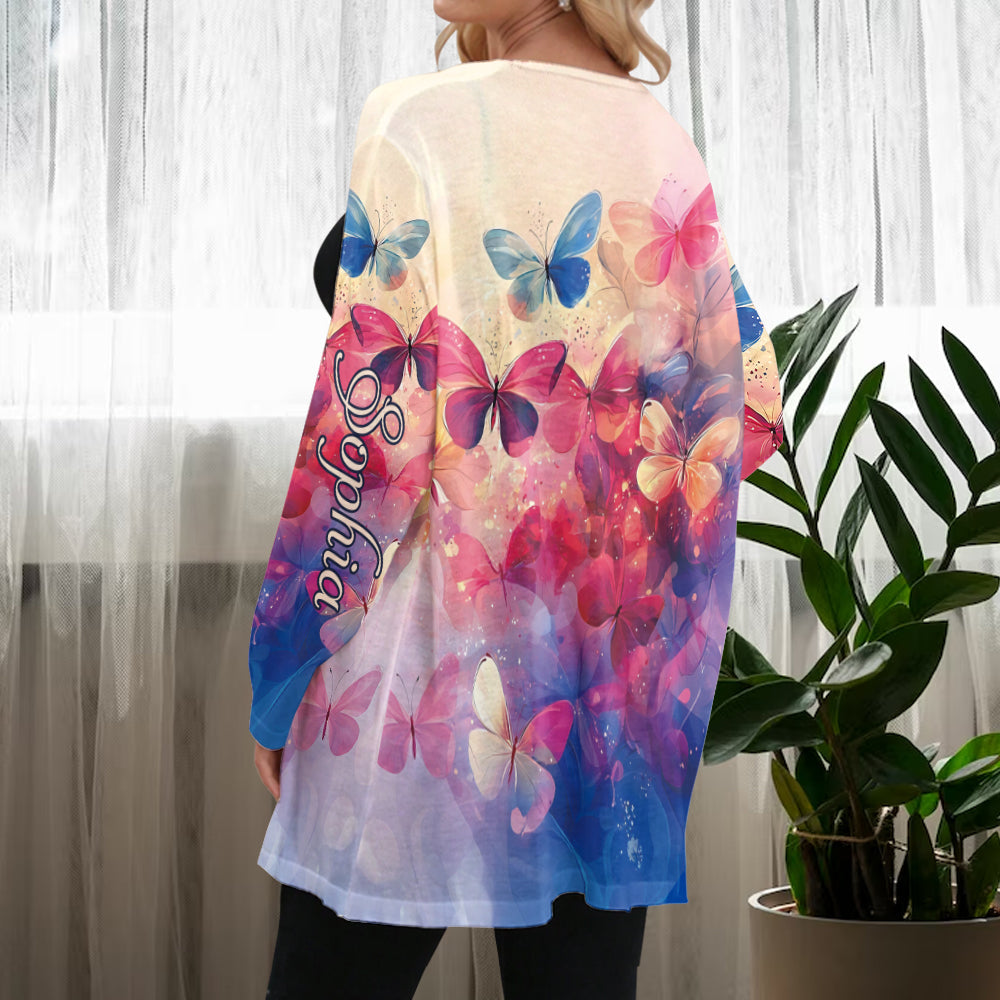 Coloful Butterflies - Personalized Butterfly Cardigan