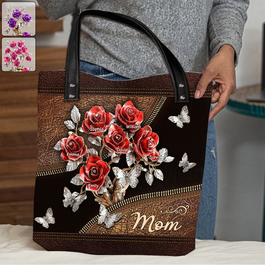 Beautiful Roses Gift For Mom, Grandma,... - Personalized Mother Tote Bag