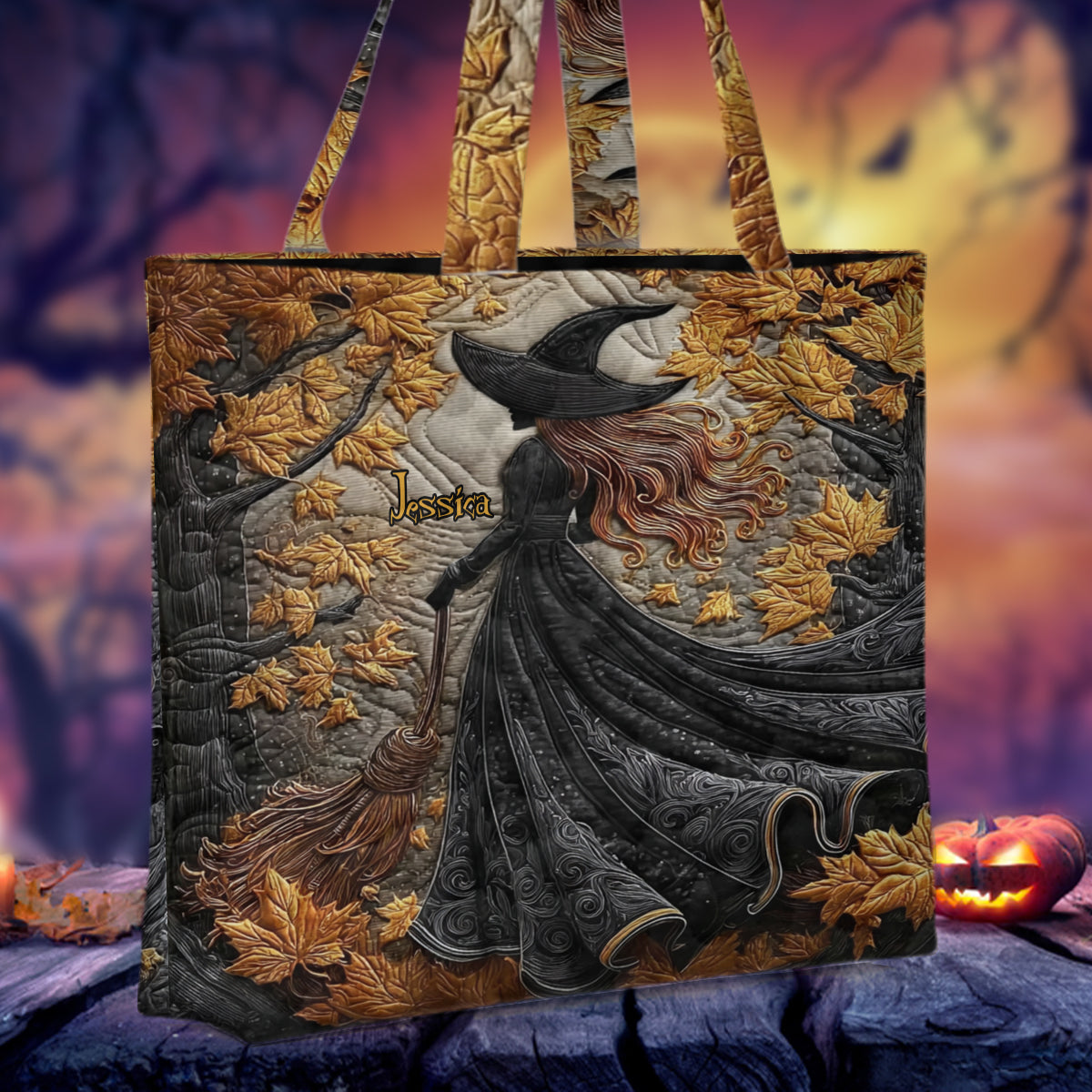 Belle Sorcière - Sac fourre-tout matelassé personnalisé Sorcière