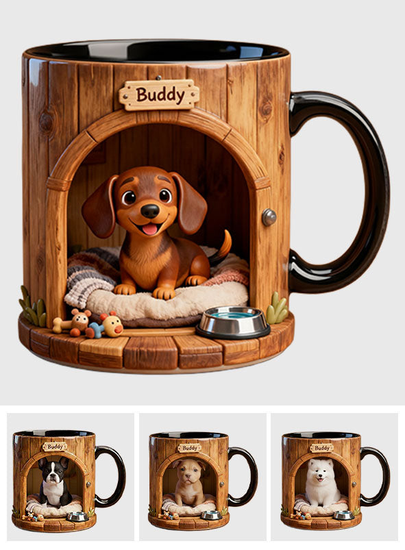 Mug « Maison douillette pour chiot » - Mug personnalisé avec motif chien