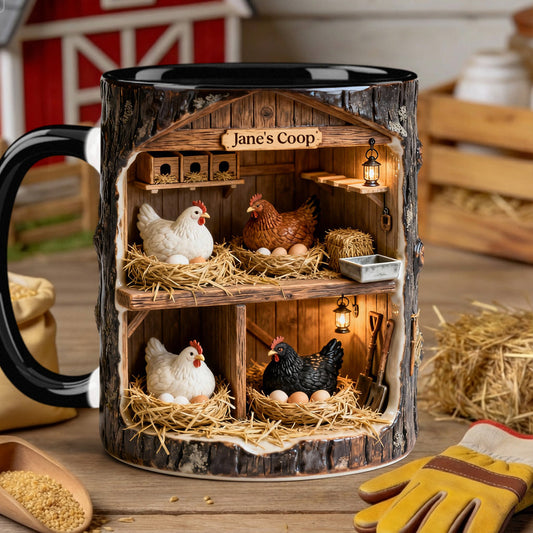 Mug personnalisé The Little Coop - Motif poulet