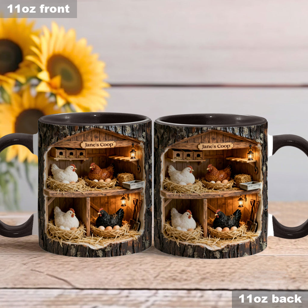Mug personnalisé The Little Coop - Motif poulet