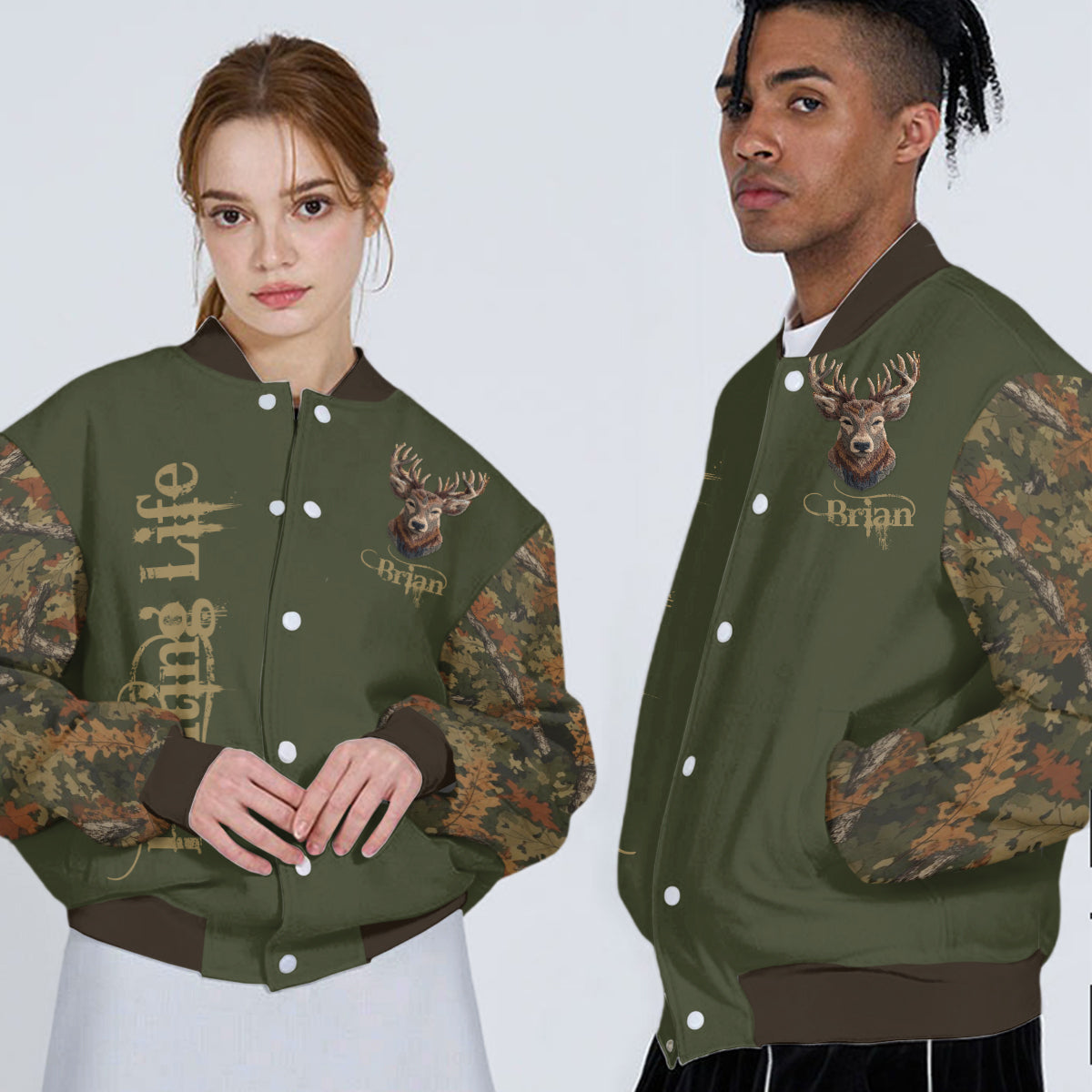 Veste universitaire de chasse personnalisée Cool Hunting