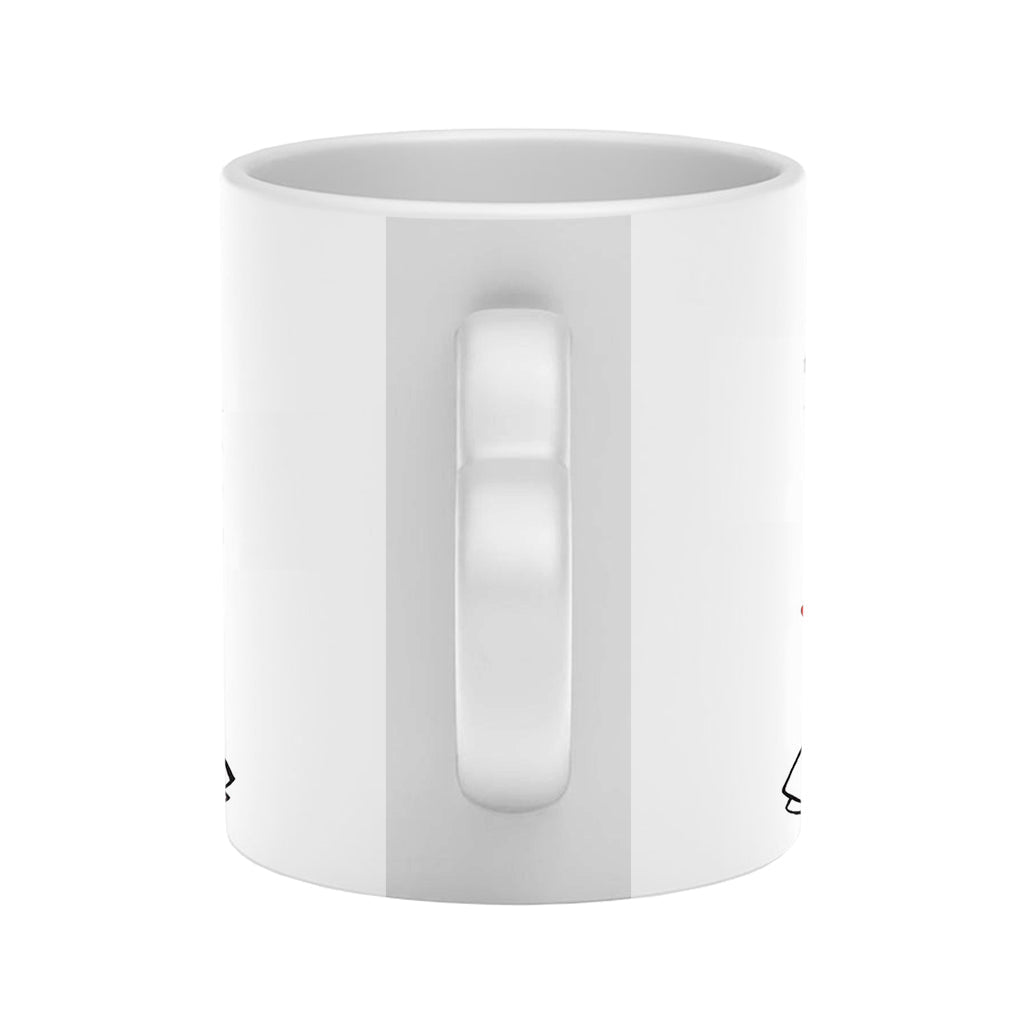 Mug personnalisé avec anse en forme de cœur, cadeau humoristique pour couple (mari et femme).