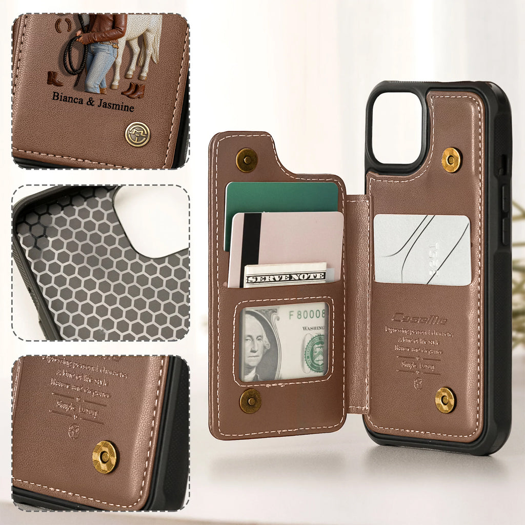 Horse Girl - Personalized Horse Wallet Phone Case
