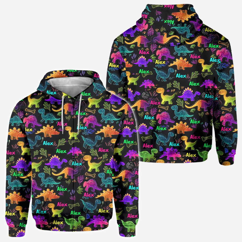 Dinosaur Suitable for Kids to Go Out with Outdoor - Personalized Kid All Over Shirt