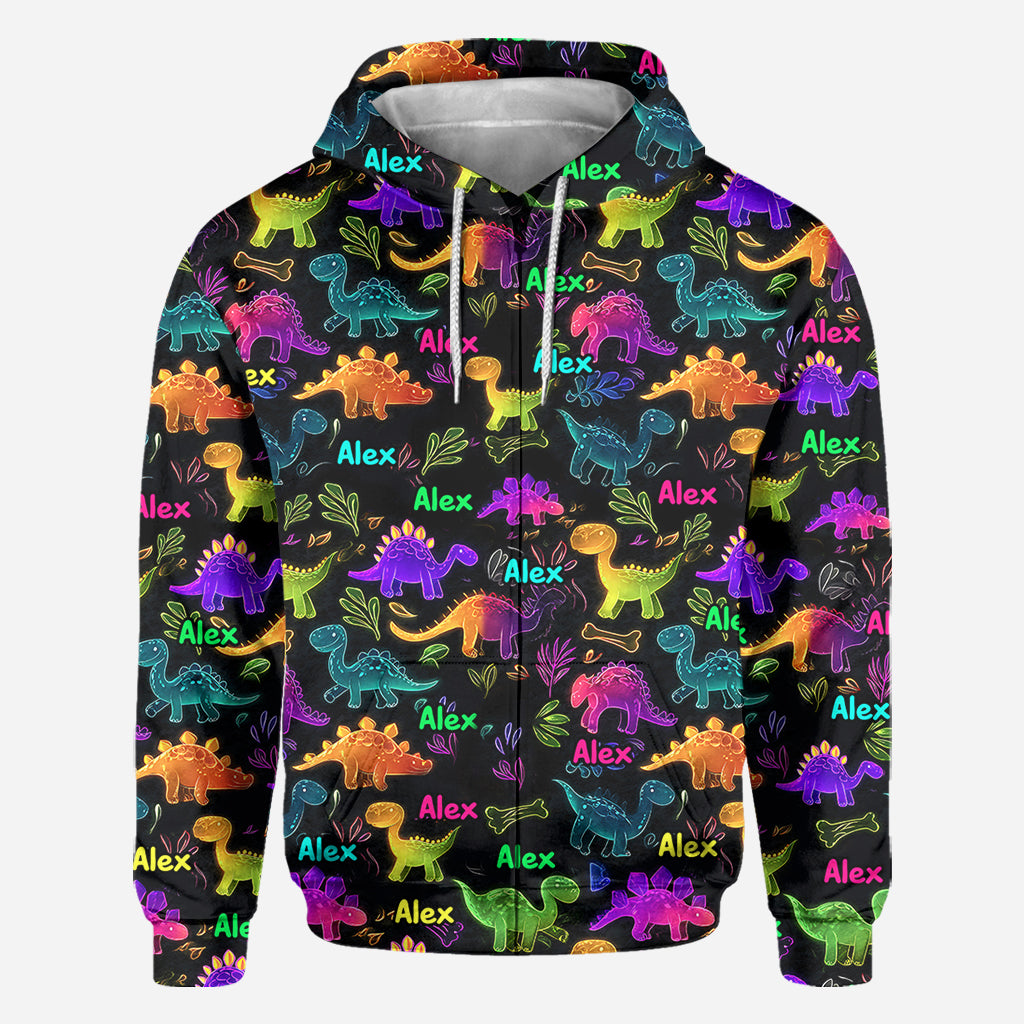 Dinosaur Suitable for Kids to Go Out with Outdoor - Personalized Kid All Over Shirt