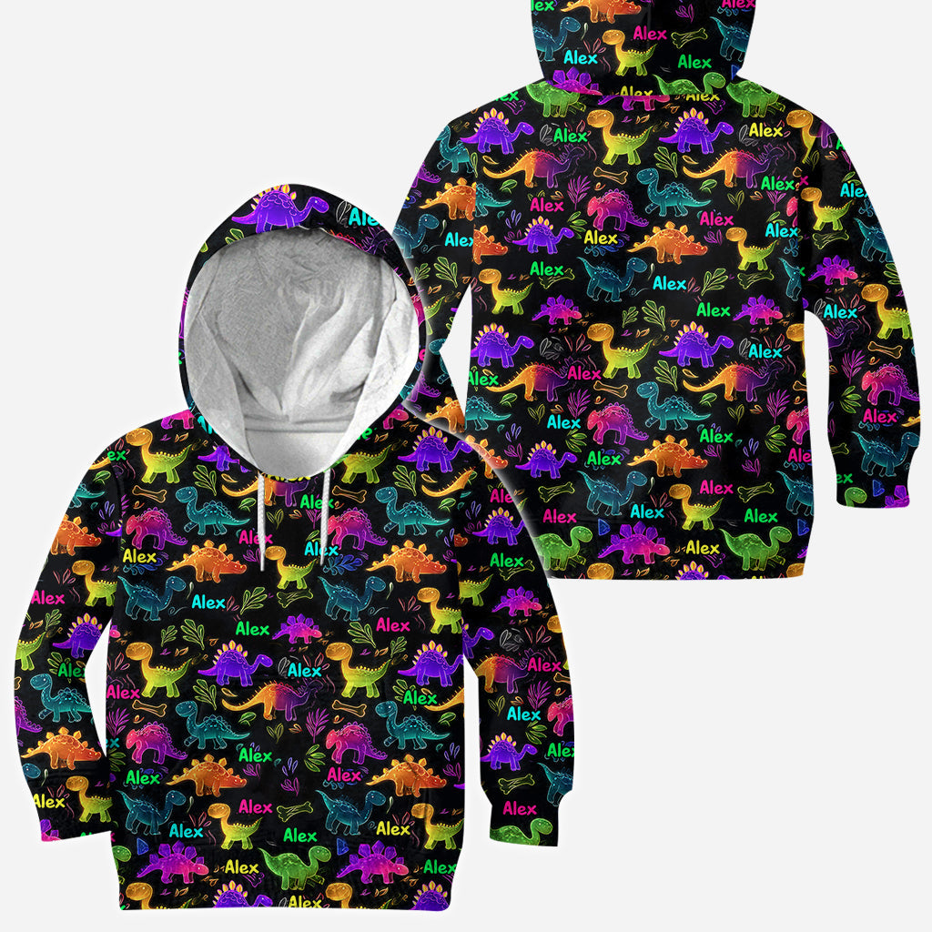 Dinosaur Suitable for Kids to Go Out with Outdoor - Personalized Kid All Over Shirt