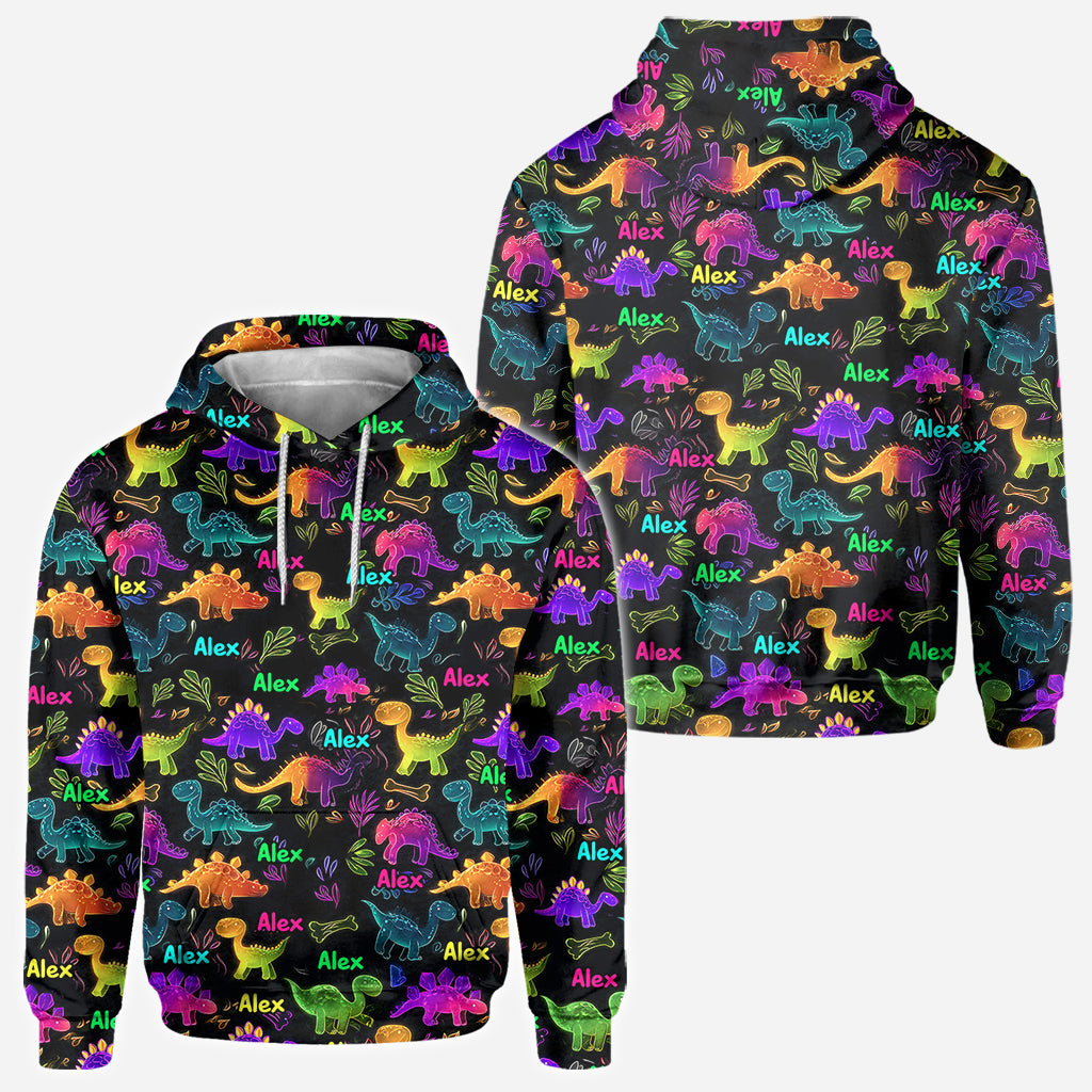 Dinosaur Suitable for Kids to Go Out with Outdoor - Personalized Kid All Over Shirt