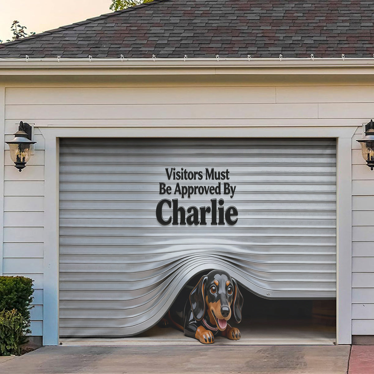 Custom Any Pet Photo - Personalized Dog Garage Door Banner