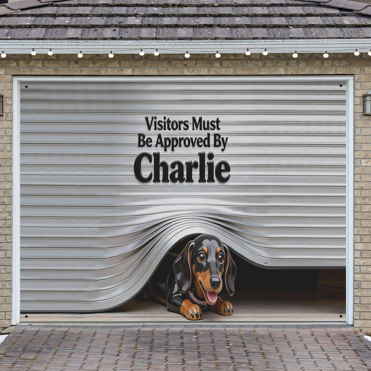 Custom Any Pet Photo - Personalized Dog Garage Door Banner
