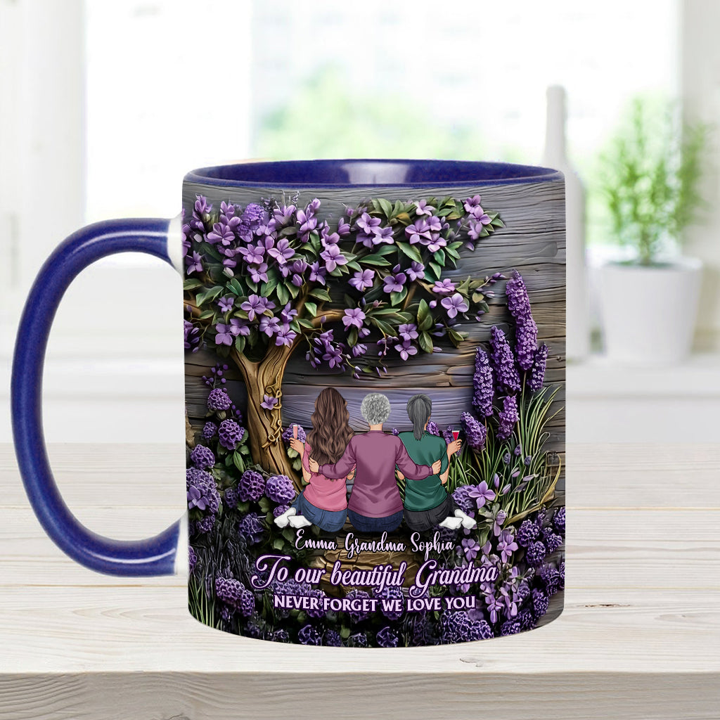 À grand-mère/maman : N'oublie jamais que nous t'aimons ! - Mug personnalisé « Grand-mère »