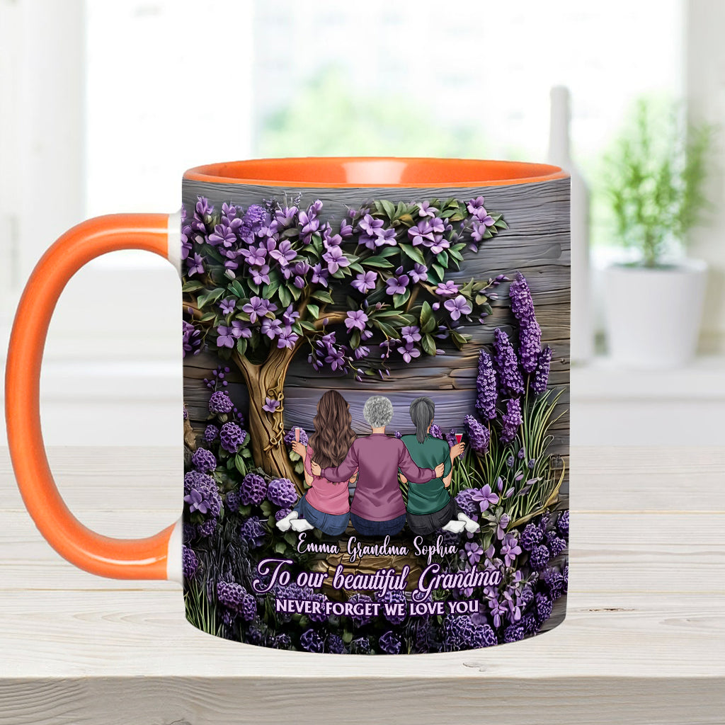 À grand-mère/maman : N'oublie jamais que nous t'aimons ! - Mug personnalisé « Grand-mère »