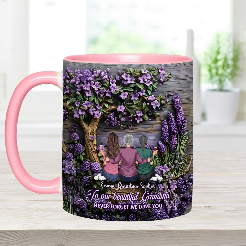À grand-mère/maman : N'oublie jamais que nous t'aimons ! - Mug personnalisé « Grand-mère »