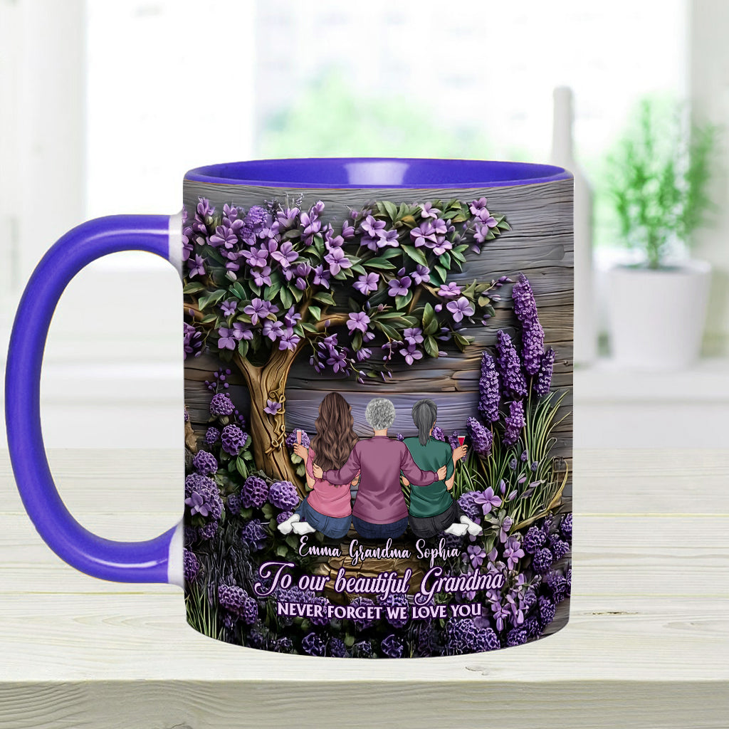 À grand-mère/maman : N'oublie jamais que nous t'aimons ! - Mug personnalisé « Grand-mère »