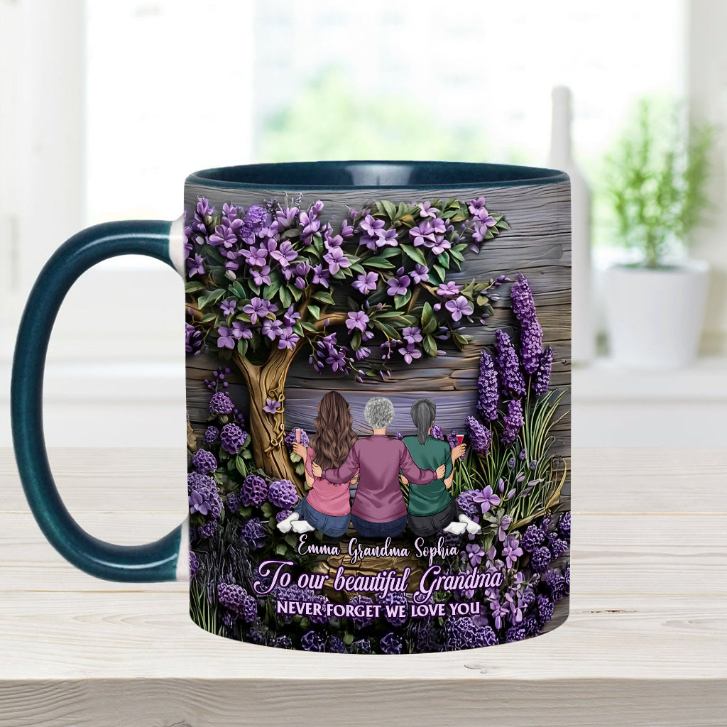 À grand-mère/maman : N'oublie jamais que nous t'aimons ! - Mug personnalisé « Grand-mère »