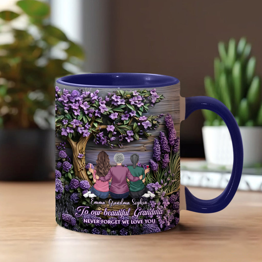 À grand-mère/maman : N'oublie jamais que nous t'aimons ! - Mug personnalisé « Grand-mère »