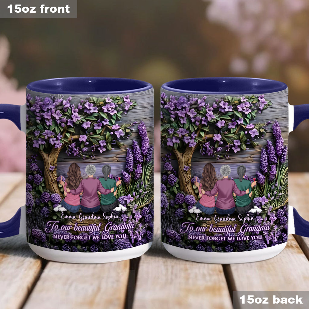 À grand-mère/maman : N'oublie jamais que nous t'aimons ! - Mug personnalisé « Grand-mère »