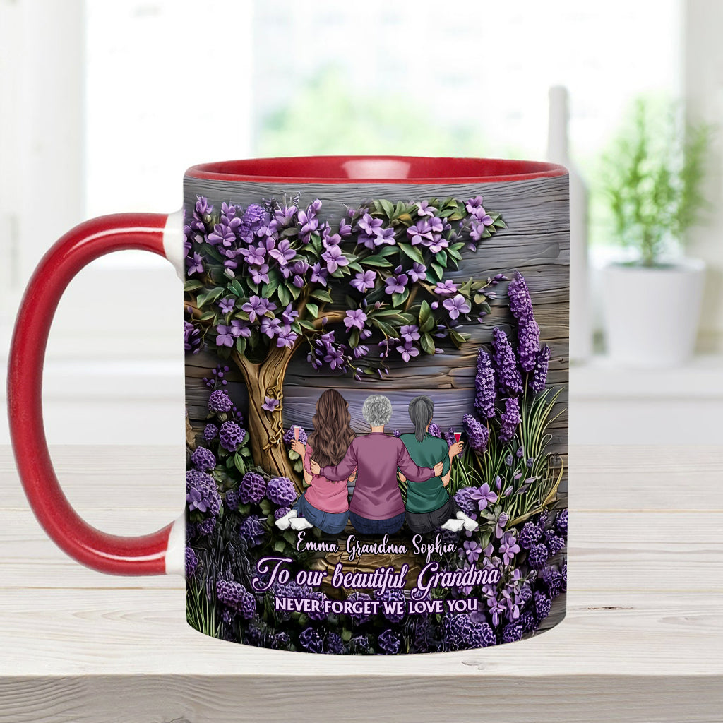 À grand-mère/maman : N'oublie jamais que nous t'aimons ! - Mug personnalisé « Grand-mère »