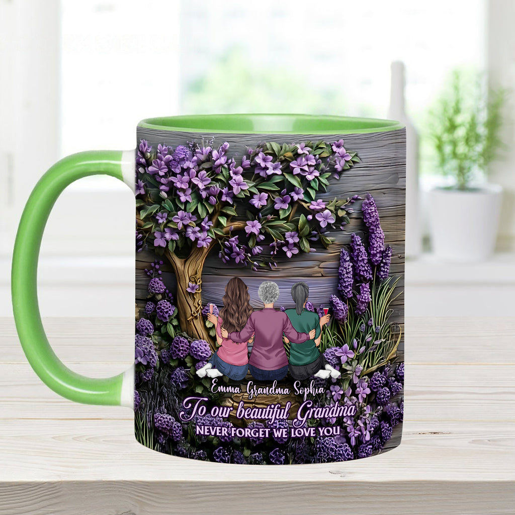 À grand-mère/maman : N'oublie jamais que nous t'aimons ! - Mug personnalisé « Grand-mère »