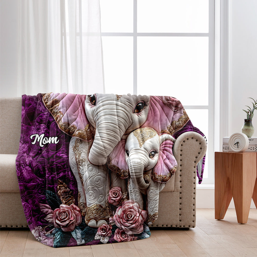 Everything I Am You Helped Me To Be - Personalized Mother Blanket