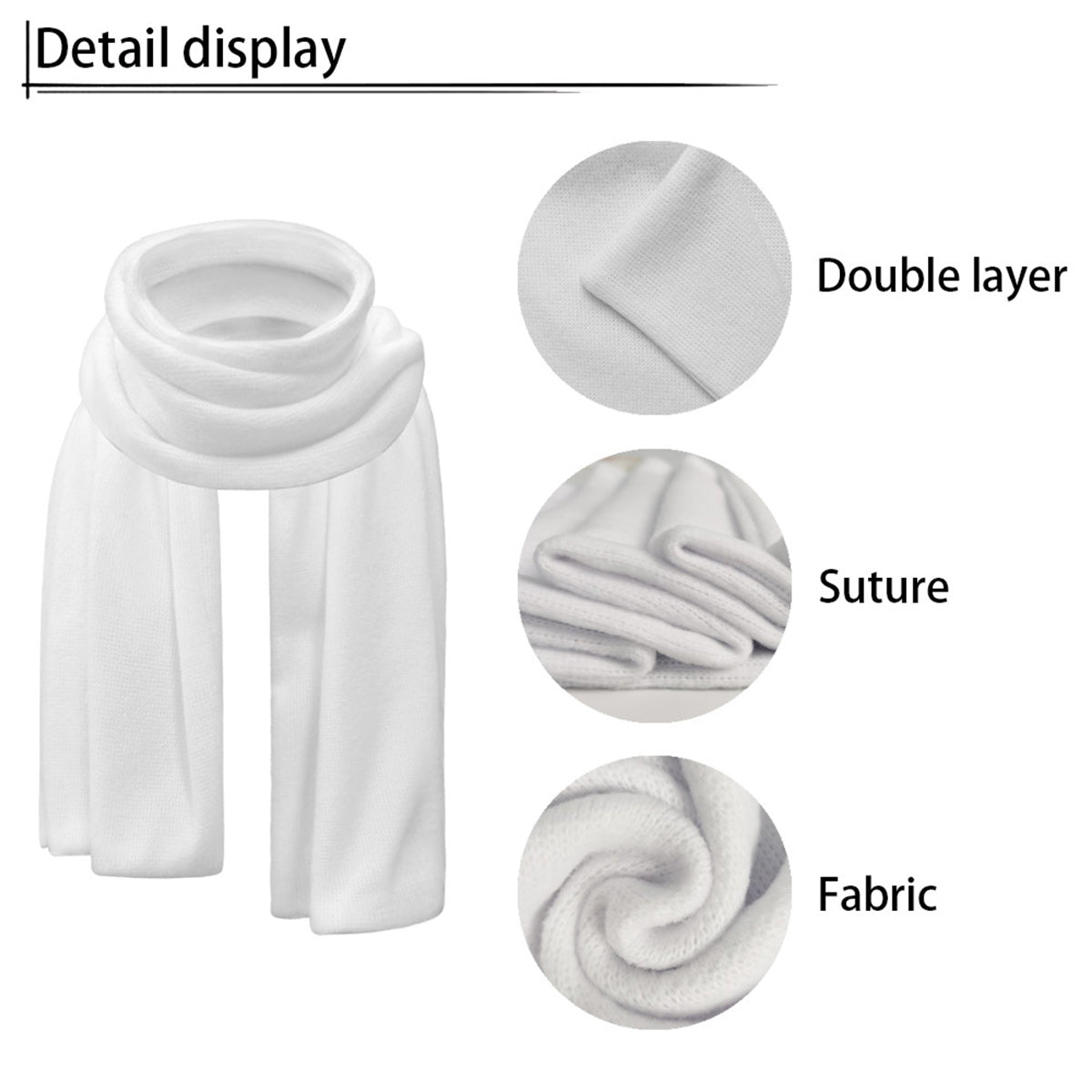 Notre-Dame Rose - Ensemble bonnet et écharpe chrétiens tricotés personnalisés