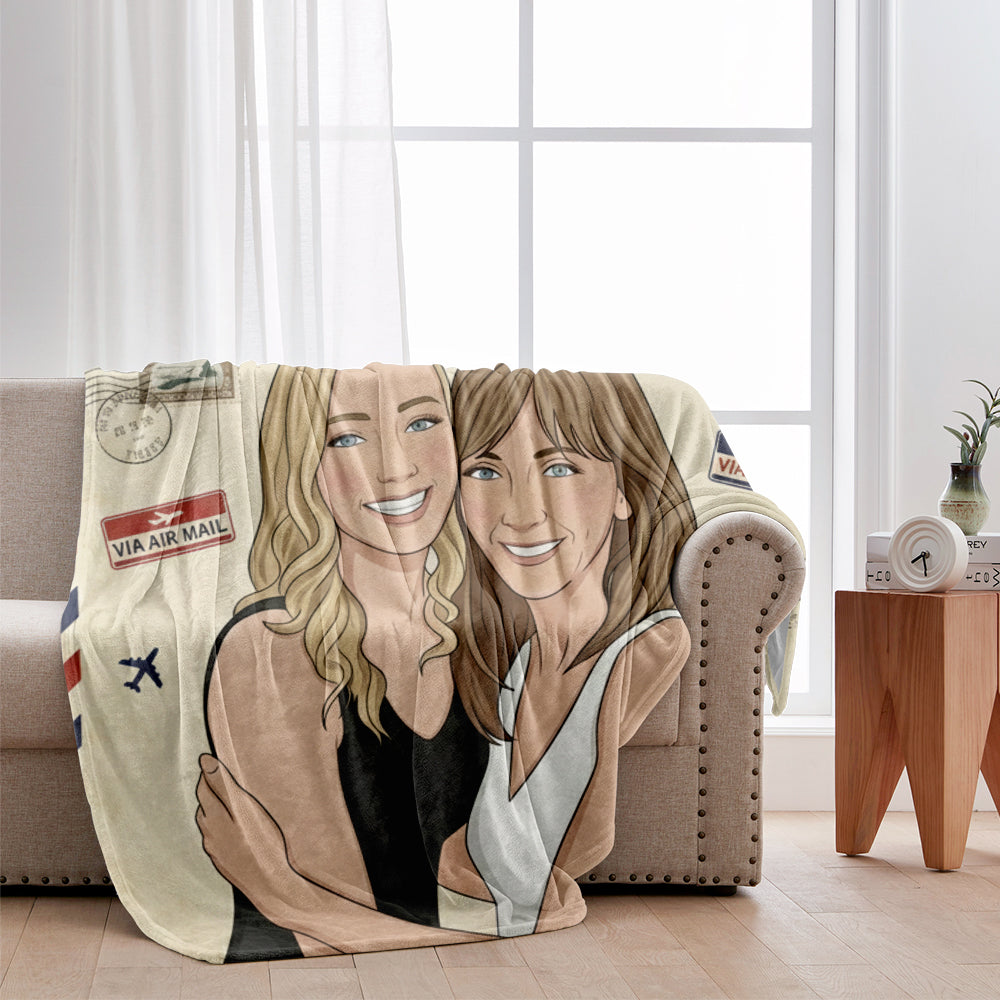 Enveloppez-vous dans un gros câlin - Couverture personnalisée pour maman