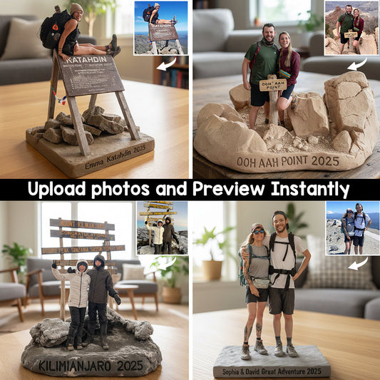 Plaque acrylique personnalisée à partir de n'importe quelle photo - Plaque de randonnée personnalisée en acrylique de forme personnalisée