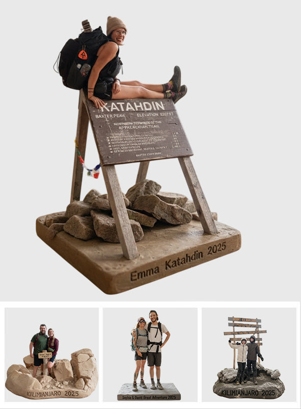 Plaque acrylique personnalisée à partir de n'importe quelle photo - Plaque de randonnée personnalisée en acrylique de forme personnalisée