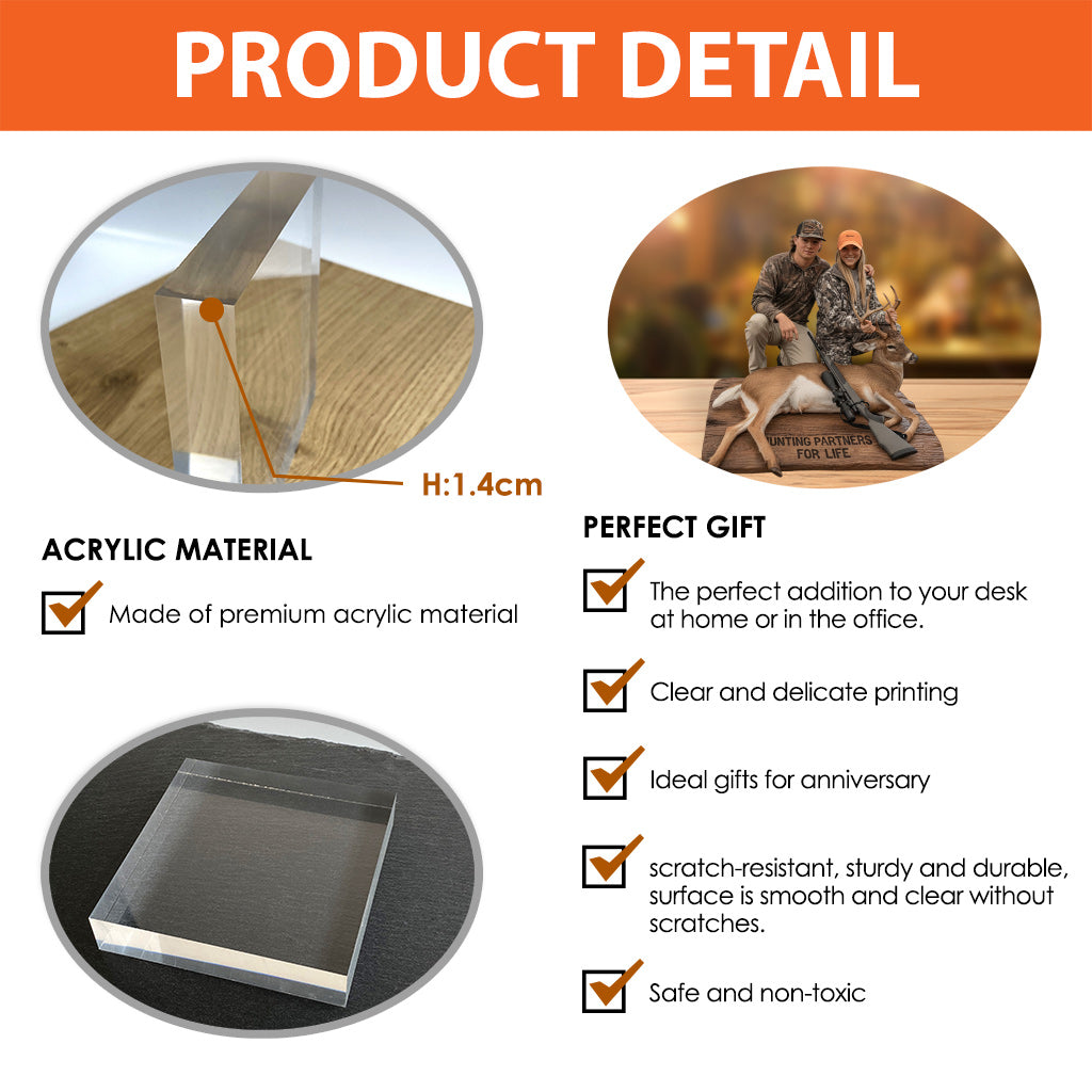 Plaque acrylique personnalisée à partir de n'importe quelle photo - Plaque de chasse personnalisée en forme de carte de crédit