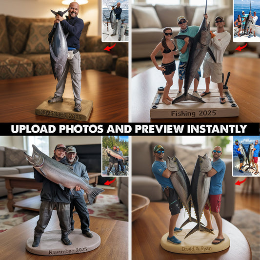 Cadeau idéal pour les passionnés de pêche - Plaque acrylique personnalisée sur le thème de la pêche